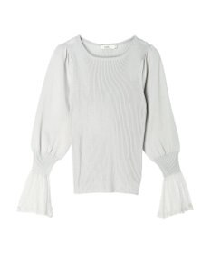 earth music&ecology 袖ポイントニットプルオーバー