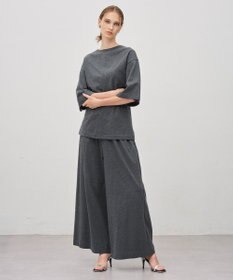 uncrave プレーンジャージー ギャザーパンツ