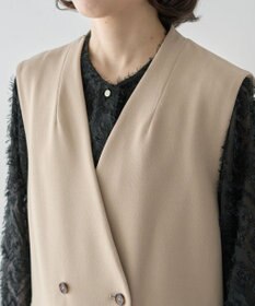 Green Parks Ｏ．洗えてストレッチ　Ｗボタンベスト