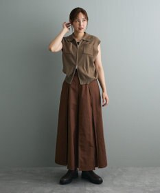 CRAFT STANDARD BOUTIQUE タックツイルプリーツスカート