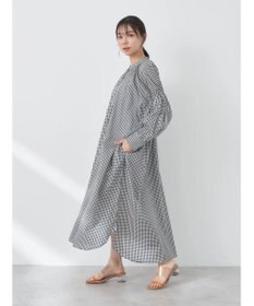 earth music&ecology コットンボイルギャザーワンピース