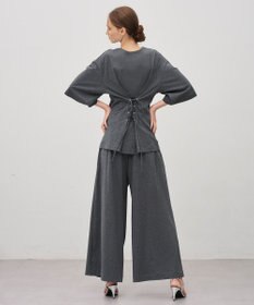 uncrave プレーンジャージー ギャザーパンツ