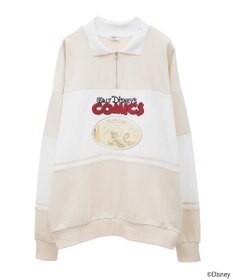 earth music&ecology Ｄｉｓｎｅｙ／レトロコミックハーフｚｉｐスウェット