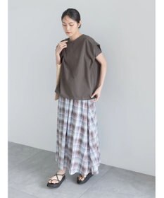 Te chichi 【接触冷感】ショルダータックTシャツ