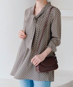 Tiaclasse L 【洗える】ボウタイチュニック