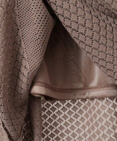 earth music&ecology ＳＥＴ２点レース編みペプラムカーデ＋スカート