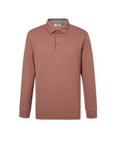 DAKS 【DAKS GOLF】 ジャガード長袖ニットポロ
