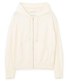BEIGE， MONSTERA / ストレッチ フーデットニット