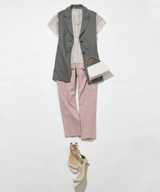 ANY SIS 【接触冷感・UVカット・撥水】クールタッチテーパード パンツ