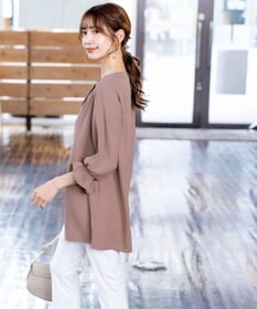 Tiaclasse L 【洗える】ボウタイ風チュニック