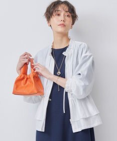 組曲 S 【洗える・シワになりにくい】シアーブルゾン