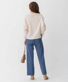 自由区 【洗える】ソフトウールハイゲージ ドルマンスリーブニット