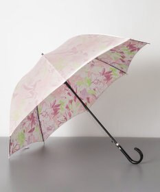 AURORA 【 CHARLES JOURDAN（シャルル ジョルダン）】 水彩調のカサブランカ柄 ジャンプ式耐風傘