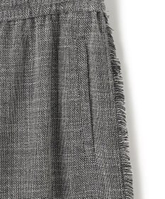 ICB 【洗える】 ライトスラブツイード ワイドパンツ