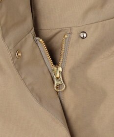 J.PRESS LADIES 【2way】スパンライクナイロンタッサー フーデッド コート