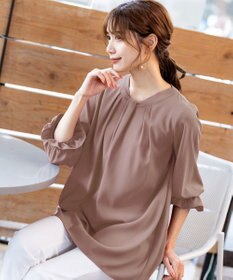 Tiaclasse L 【洗える】ボウタイ風チュニック