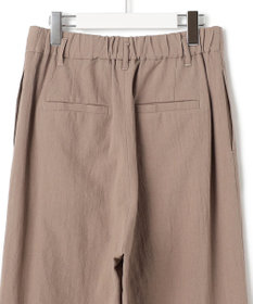 J.PRESS YORK STREET 【WOMEN】コットンワッシャータックワイド パンツ