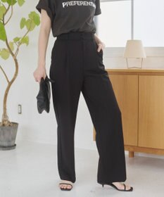 WEGO 【ANGIE VINTAGE/SMLサイズ展開】タックストレートスラックス