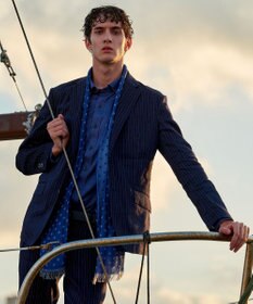 JOSEPH ABBOUD 【イタリア製・EMMESTYLE】クレストパターン ストール