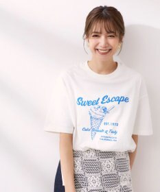 OP／FILA 【Ocean Pacific】アイスクリームプリント半袖Tシャツ