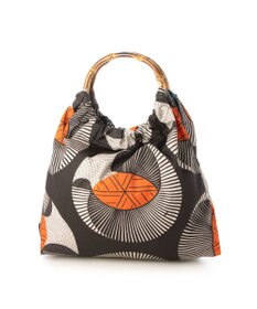 UNBILLION カシュカシュ cachecache / アフリカンプリントバンブーハンドルトート