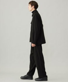 UNFILO MENS 【男女兼用】フラノライク ハーフジップ シャツブルゾン [24年秋冬商品]