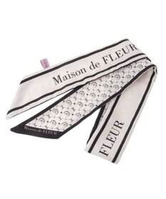 Maison de FLEUR モノグラム柄スカーフ