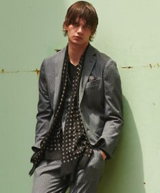 JOSEPH ABBOUD 【ストレッチ】エアロムリネ コンフォートジャージジャケット グレー系1