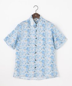 JOSEPH ABBOUD 【清涼・JAPANファブリック】パナマボイルリゾートプリントシャツ