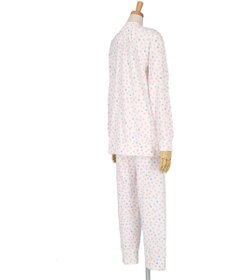 tsumori chisato SLEEP ツモリチサト パジャマ 長袖 長ズボン ルームウェア 綿100%(本体) 肌側起毛 スムース素材 上下セット 前開き tsumori chisato SLEEP UDW443 /ワコール
