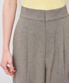 uncrave ウォッシャブルウールライクツイル ワイドパンツ