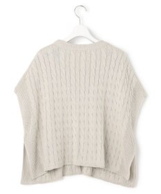 J.PRESS YORK STREET 【WOMEN】コットンニット ケーブルポンチョ