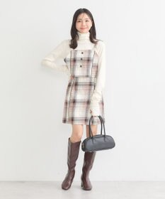 earth music&ecology コットンツイルチェックビスチェ