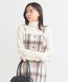 earth music&ecology コットンツイルチェックビスチェ