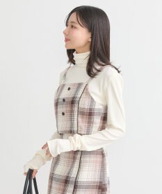 earth music&ecology コットンツイルチェックビスチェ