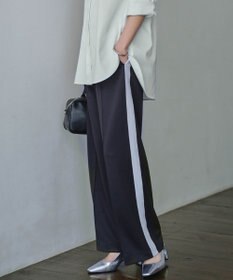 ICB 【洗える】 コンパクトトラックジャージー パンツ ブラック系