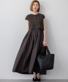 23区 【Oggi8月号掲載/洗える】ニットレイヤード ワンピース