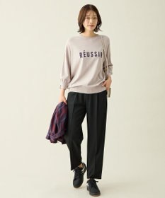 ANY インターシャロゴニットプルオーバー