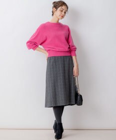 組曲 L 2WAYウォームストレッチ チェックスカート