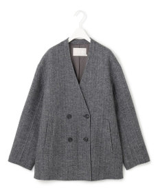 ICB WoolRever ノーカラーショートコート
