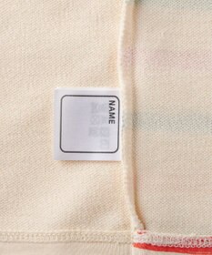 MIKI HOUSE HOT BISCUITS 【80-120cm】 ボーダー柄 ミニ裏毛パイル素材 腹巻き付き長袖パジャマ