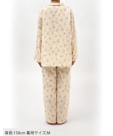 Wing パジャマ 綿100%(本体) 二重ガーゼ レディース 長袖 長ズボン EP5074 ウイング／ワコール