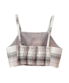 earth music&ecology コットンツイルチェックビスチェ