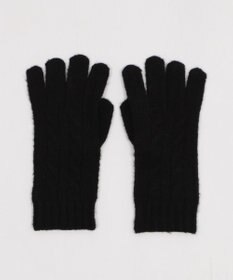 WEGO 【スマホ対応】ケーブル編みニットグローブ