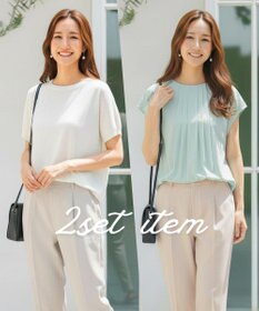 ONWARD Reuse Park スタッフおすすめ！トップスSET商品/サイズ38【23区】ニット春夏×【23区】ブラウス春夏