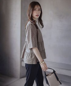 組曲 【新色追加】エンブロイダリーレースフリル ブラウス