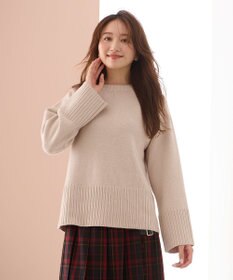 ANY 【6色展開】ラムウールラグランスリーブニット