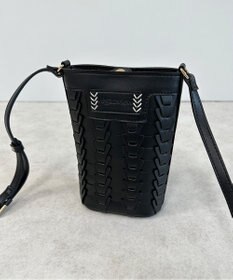 LA BAGAGERIE 【veganview】v piece mesh mini shoulder bag