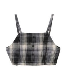 earth music&ecology コットンツイルチェックビスチェ