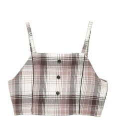 earth music&ecology コットンツイルチェックビスチェ